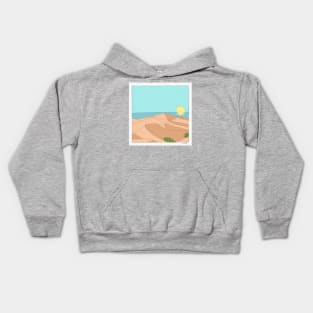 Dune landscape in matt tones Kids Hoodie